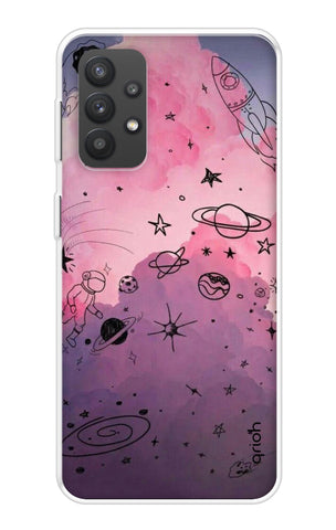 Space Doodles Art Samsung Galaxy M32 5G Back Cover