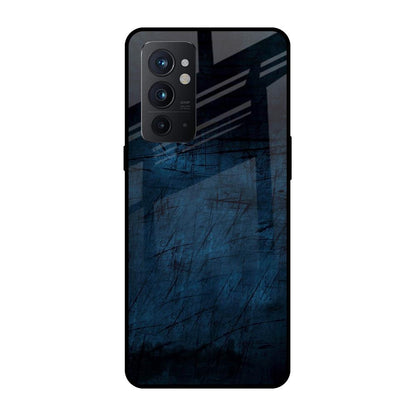 Dark Blue Grunge OnePlus 9RT Glass Back Cover Online