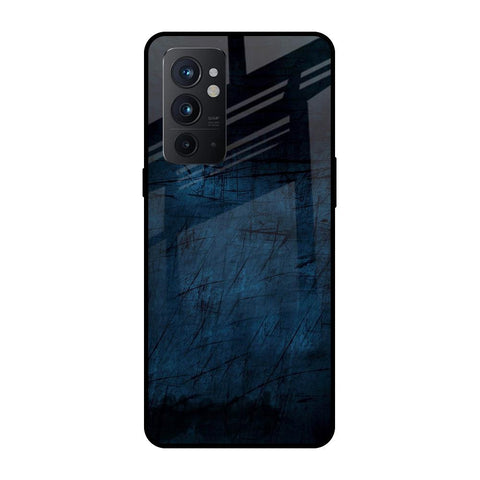 Dark Blue Grunge OnePlus 9RT Glass Back Cover Online