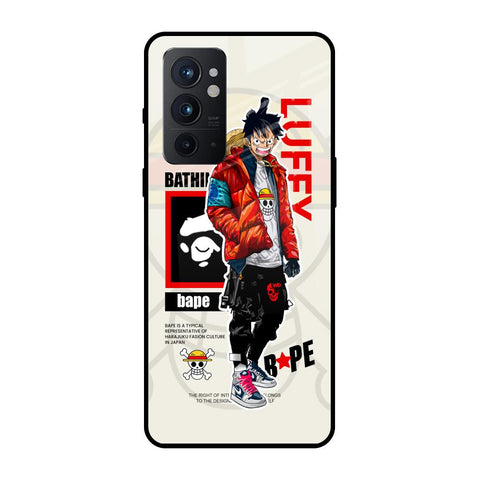 Bape Luffy OnePlus 9RT Glass Back Cover Online