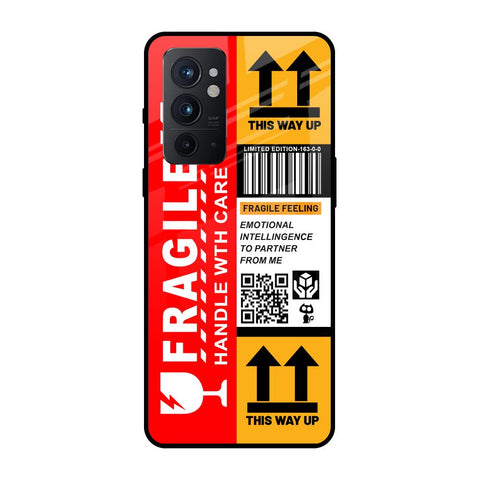 Handle With Care OnePlus 9RT Glass Back Cover Online