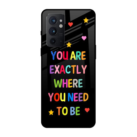 Magical Words OnePlus 9RT Glass Back Cover Online