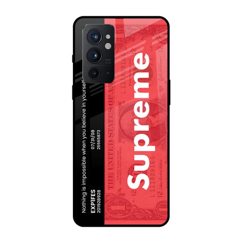 Supreme Ticket OnePlus 9RT Glass Back Cover Online
