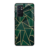 Abstract Green OnePlus 9RT Glass Back Cover Online