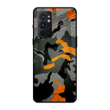 Camouflage Orange OnePlus 9RT Glass Back Cover Online