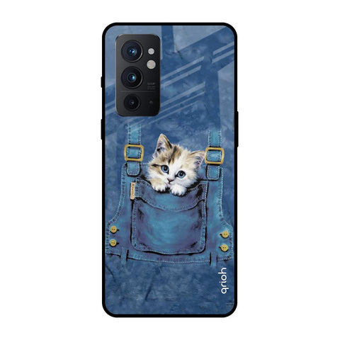 Kitty In Pocket OnePlus 9RT Glass Back Cover Online