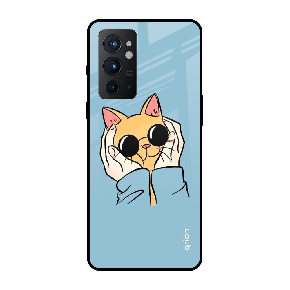 Adorable Cute Kitty OnePlus 9RT Glass Back Cover Online