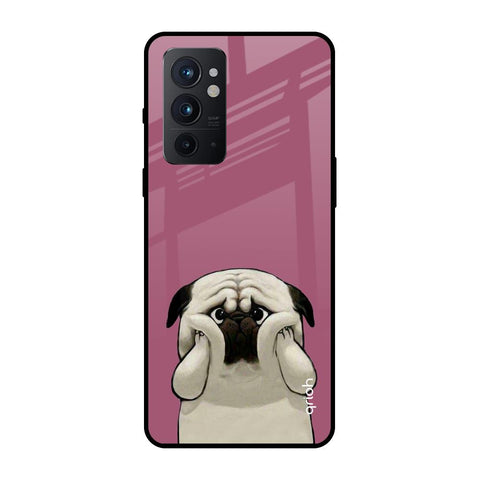 Funny Pug Face OnePlus 9RT Glass Back Cover Online