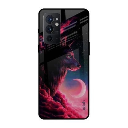 Moon Wolf OnePlus 9RT Glass Back Cover Online