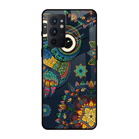Owl Art OnePlus 9RT Glass Back Cover Online