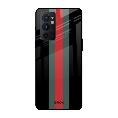 Vertical Stripes OnePlus 9RT Glass Back Cover Online