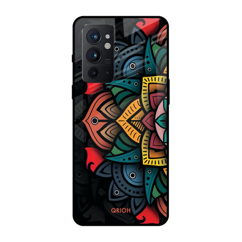 Retro Gorgeous Flower OnePlus 9RT Glass Back Cover Online