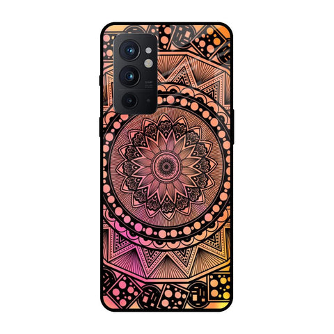 Floral Mandala OnePlus 9RT Glass Back Cover Online