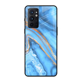 Vibrant Blue Marble OnePlus 9RT Glass Back Cover Online