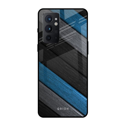 Multicolor Wooden Effect OnePlus 9RT Glass Back Cover Online