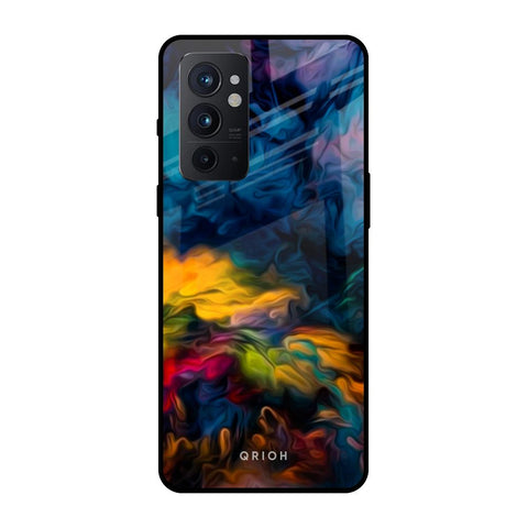 Multicolor Oil Painting OnePlus 9RT Glass Back Cover Online