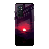 Morning Red Sky OnePlus 9RT Glass Cases & Covers Online