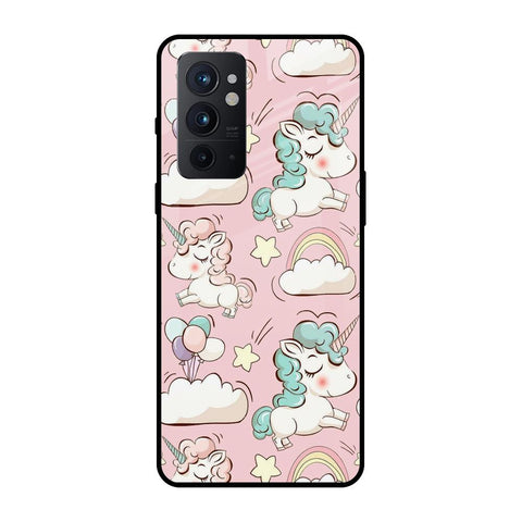 Balloon Unicorn OnePlus 9RT Glass Cases & Covers Online