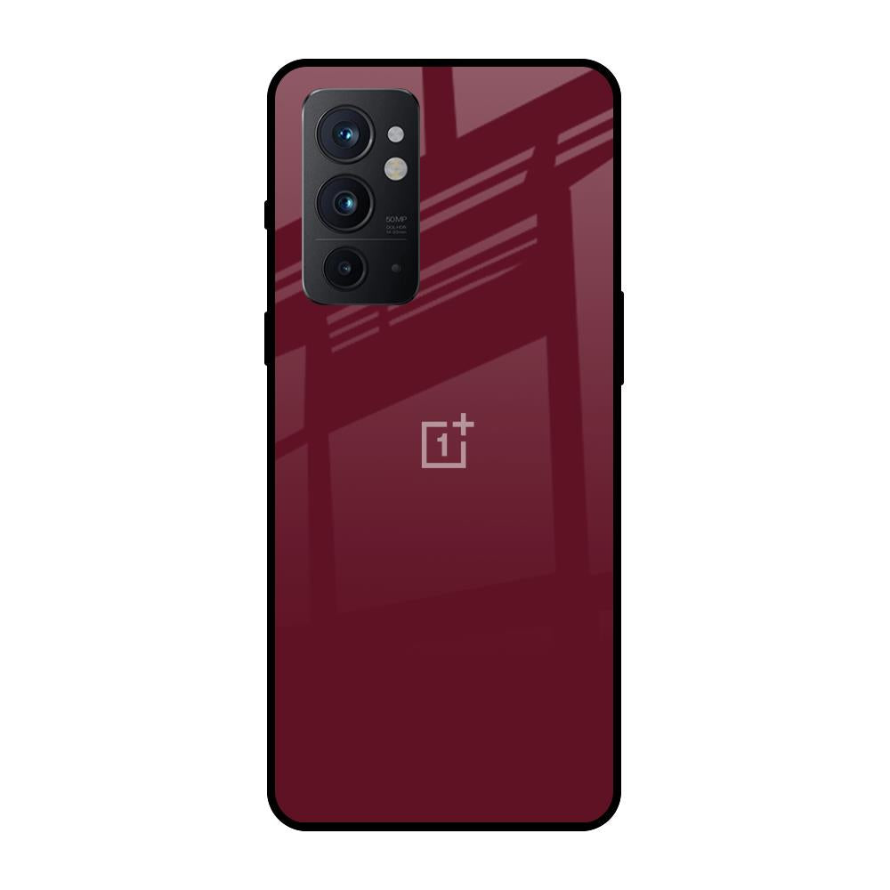 Classic Burgundy OnePlus 9RT Glass Back Cover Online