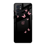 Fly Butterfly OnePlus 9RT Glass Back Cover Online