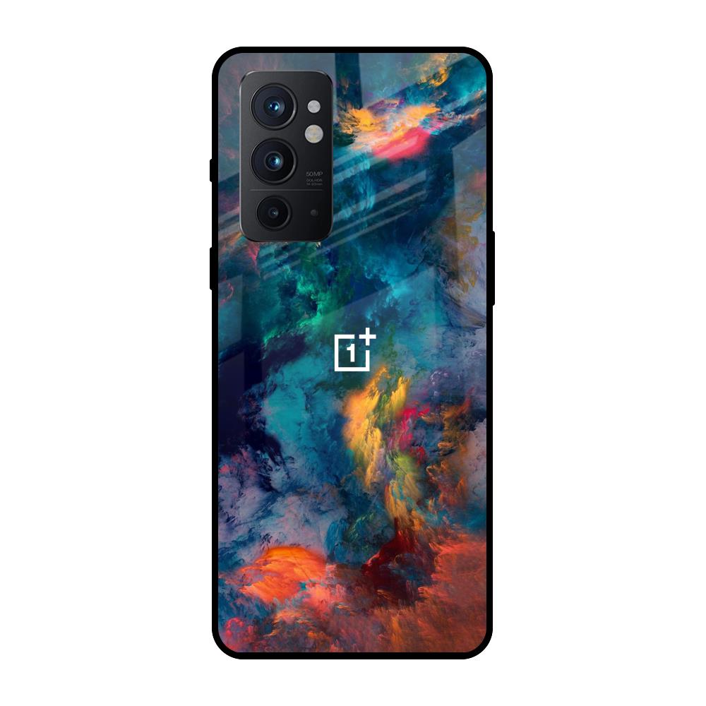 Colored Storm OnePlus 9RT Glass Back Cover Online