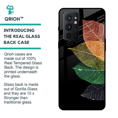 Colorful Leaves Glass Case for OnePlus 9RT
