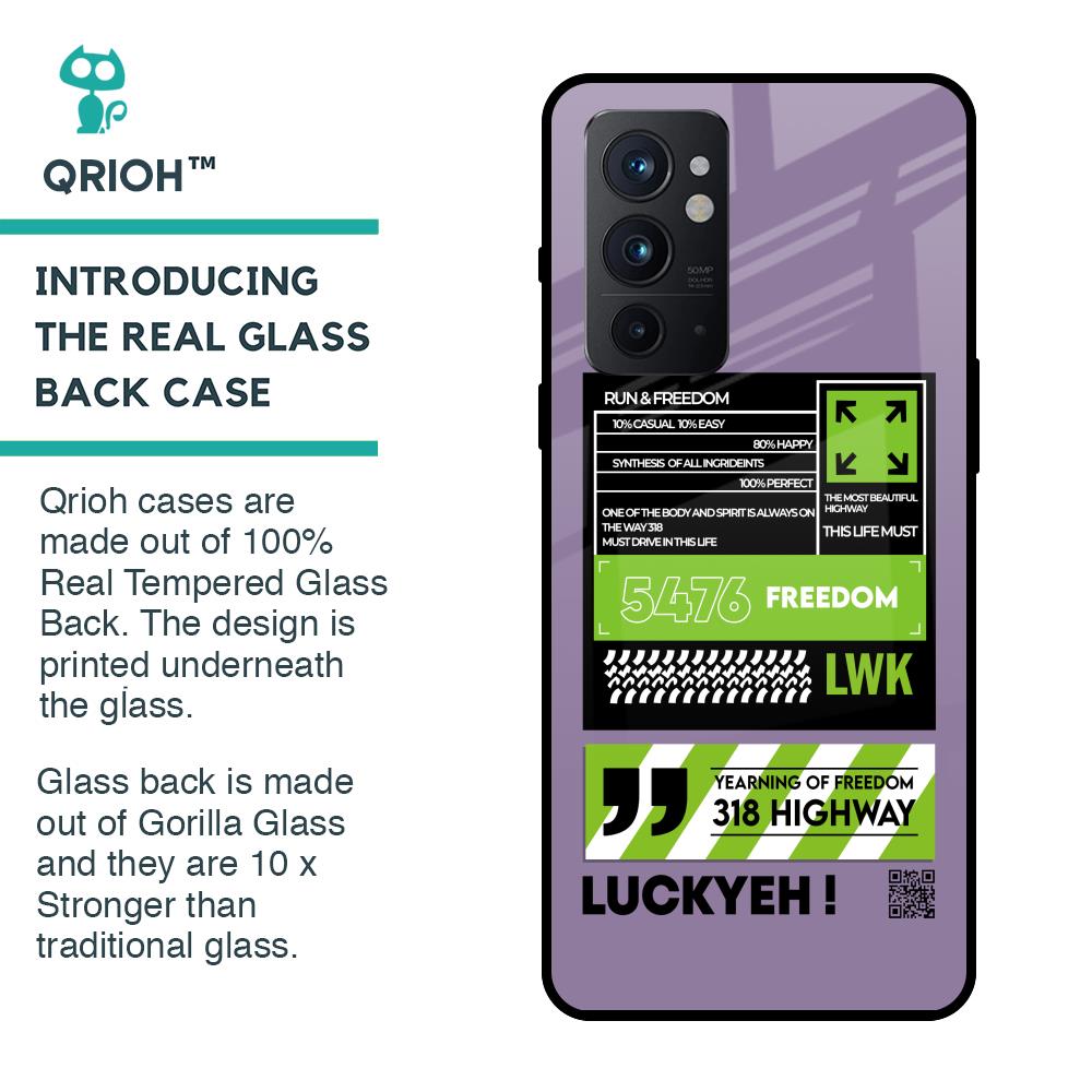 Run & Freedom Glass Case for OnePlus 9RT