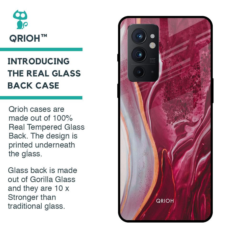 Crimson Ruby Glass Case for OnePlus 9RT