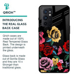 Floral Decorative Glass Case For OnePlus 9RT