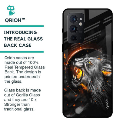 Aggressive Lion Glass Case for OnePlus 9RT