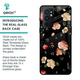 Black Spring Floral Glass Case for OnePlus 9RT
