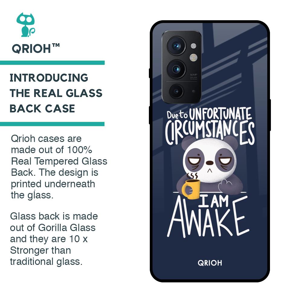 Struggling Panda Glass Case for OnePlus 9RT