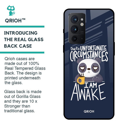 Struggling Panda Glass Case for OnePlus 9RT