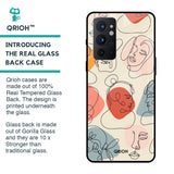Abstract Faces Glass Case for OnePlus 9RT