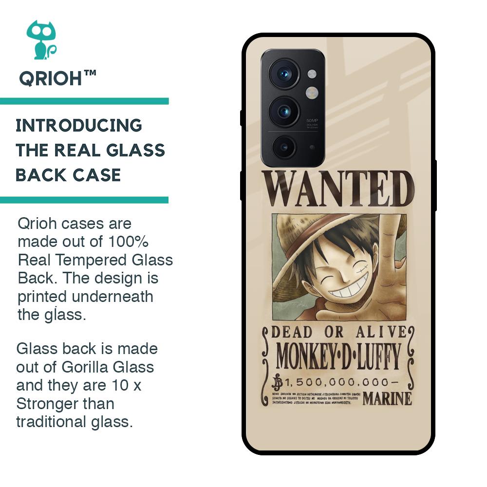 Luffy Wanted Glass Case for OnePlus 9RT