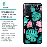 Tropical Leaves & Pink Flowers Glass case for OnePlus 9RT