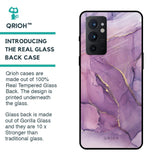 Purple Gold Marble Glass Case for OnePlus 9RT