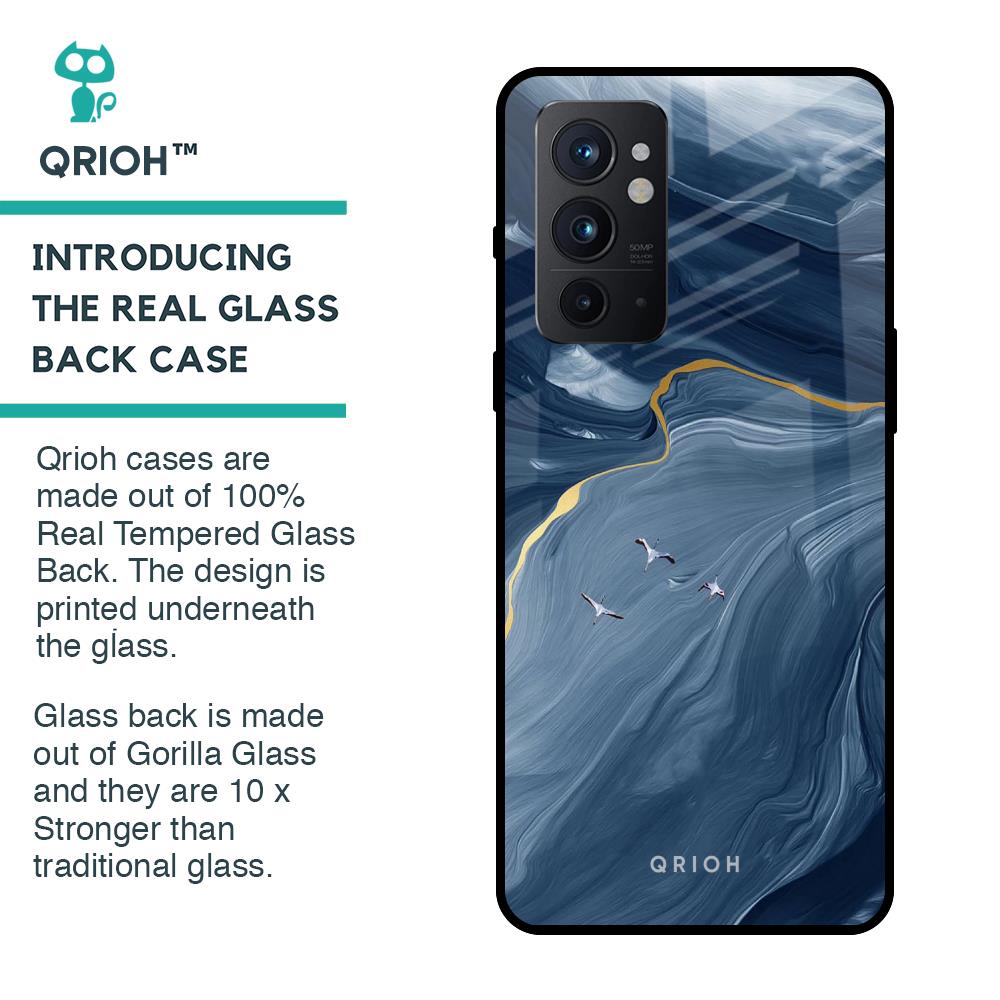 Deep Ocean Marble Glass Case for OnePlus 9RT