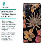 Lines Pattern Flowers Glass Case for OnePlus 9RT