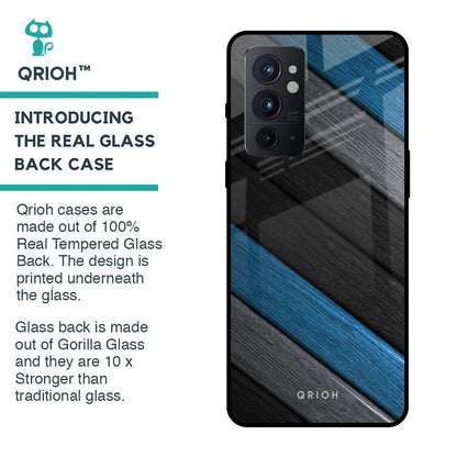 Multicolor Wooden Effect Glass Case for OnePlus 9RT