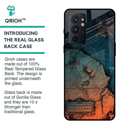Geographical Map Glass Case for OnePlus 9RT