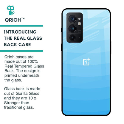 Wavy Blue Pattern Glass Case for OnePlus 9RT