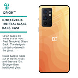 Orange Curve Pattern Glass Case for OnePlus 9RT