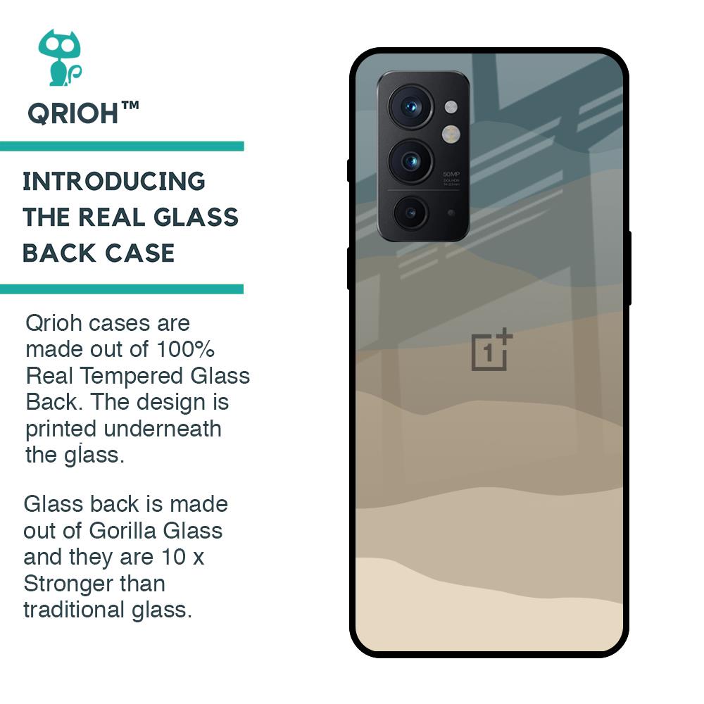 Abstract Mountain Pattern Glass Case for OnePlus 9RT