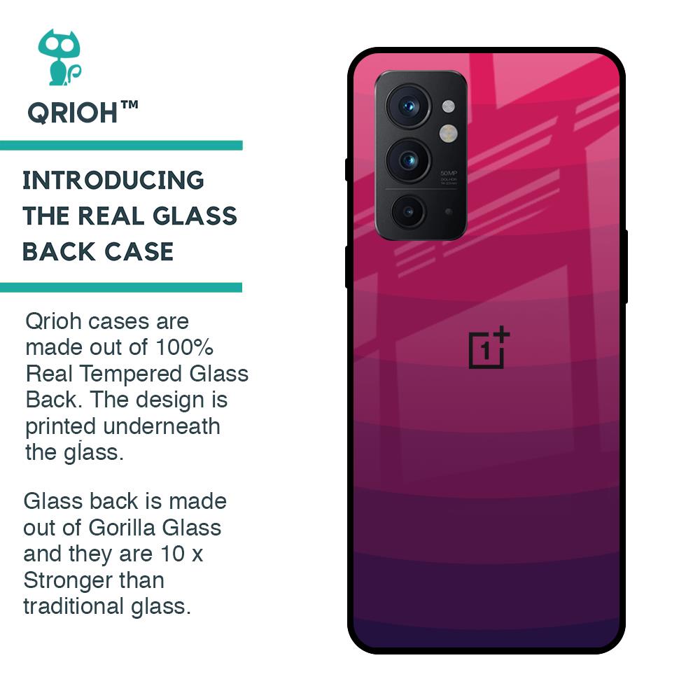 Wavy Pink Pattern Glass Case for OnePlus 9RT