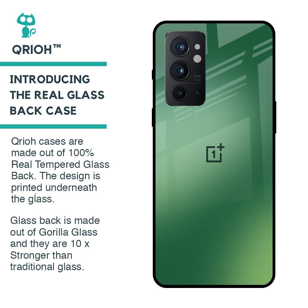 Green Grunge Texture Glass Case for OnePlus 9RT
