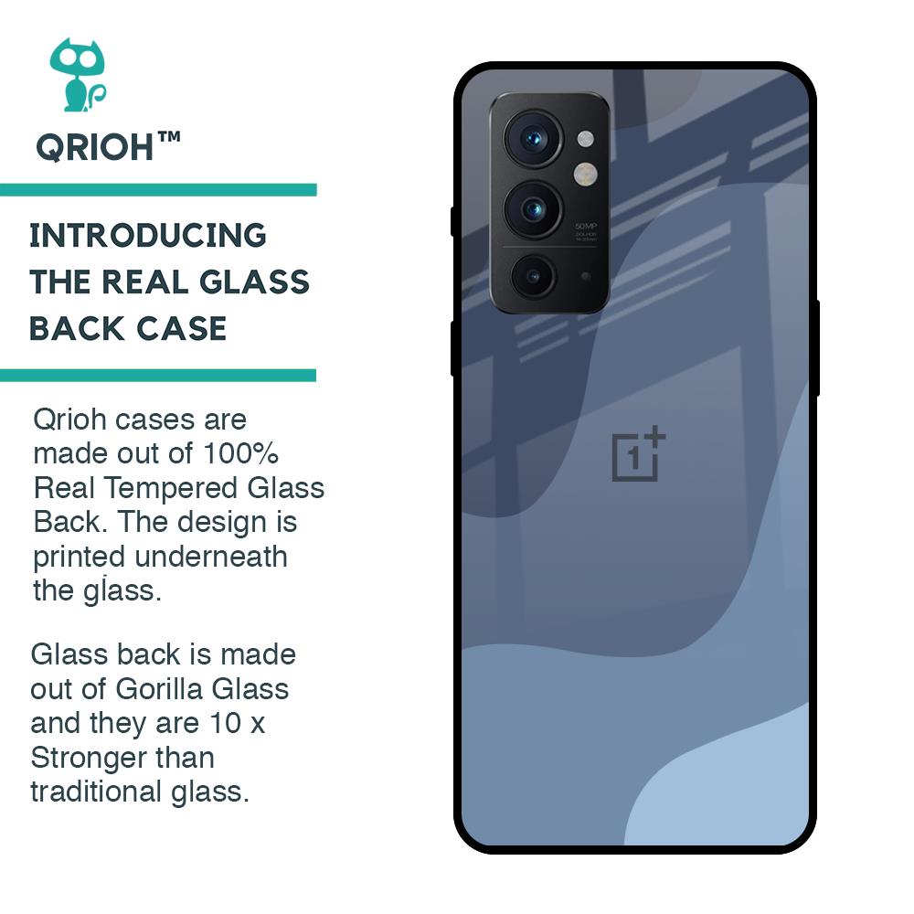 Navy Blue Ombre Glass Case for OnePlus 9RT