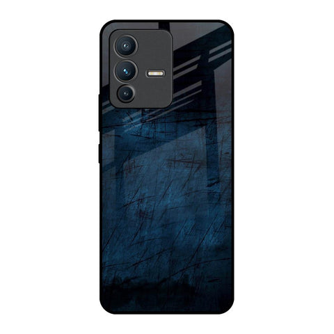 Dark Blue Grunge Vivo V23 Pro 5G Glass Back Cover Online