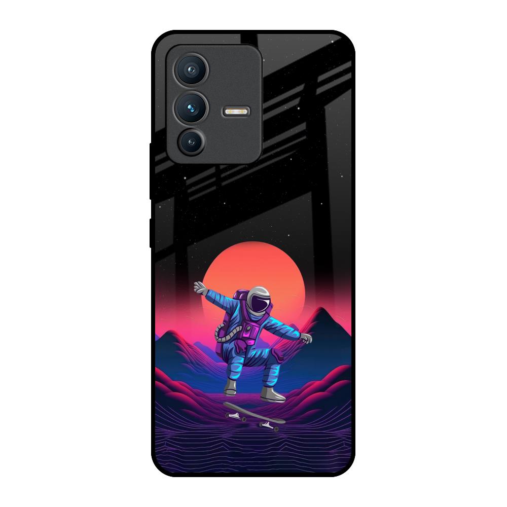 Retro Astronaut Vivo V23 Pro 5G Glass Back Cover Online