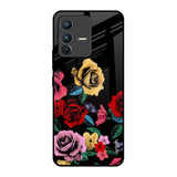 Floral Decorative Vivo V23 Pro 5G Glass Back Cover Online